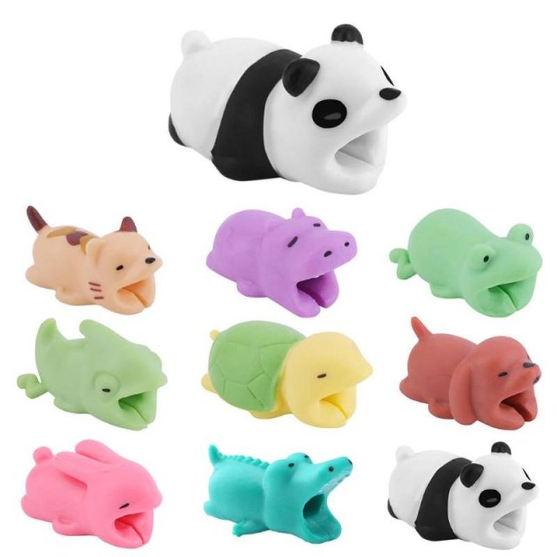 ALLOYSEED Cute Cartoon Animal Shape Cable Bite Protector USB