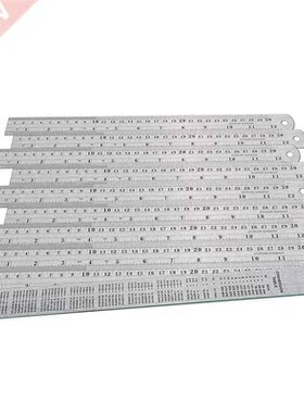 Stainless Steel Ruler 10-Pack - Measuring Set of 12-Inch/30c