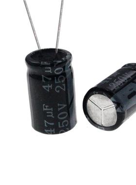 10pcs 47uF 250V 47MFD 250Volt Aluminum Electrolytic Capacito