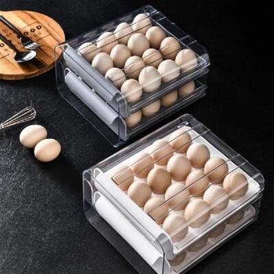 Plastic Drawer Type Egg Storage Box Save Space Egg