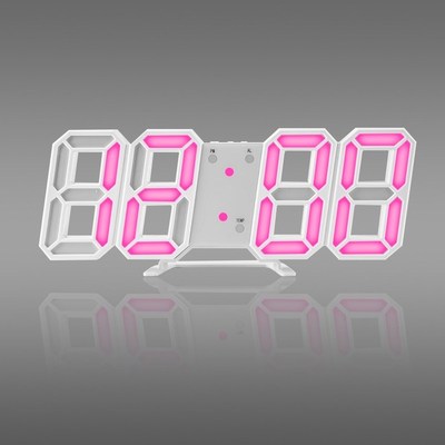 Hot! 3D LED Wall Clock Modern Digital Wall Table Clock Watch