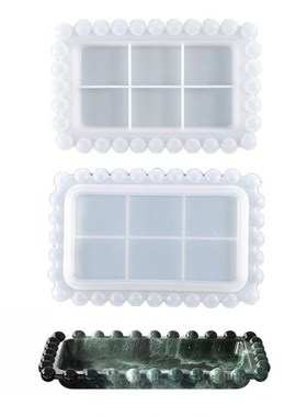 Resin Epoxy Mold Storage Box Rectangular Bead Shape Casting