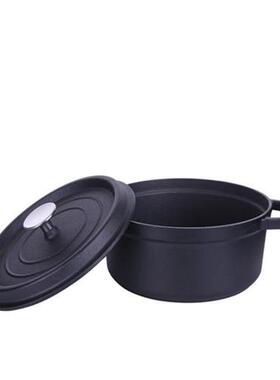 24cm Cast iron Dutch Oven Cast Iron Saucepan Soup Pot .8L 2