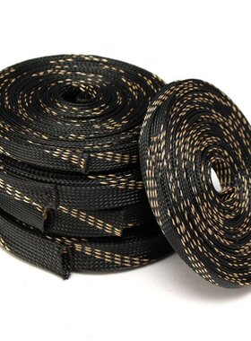 1PC 5/10M Black Insulated Braided Cable Sleeving Wire Cable