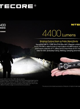 Next Generation  E4K 4400 Lumens 4 x CREE XP-L2 V6 LEDs 2170