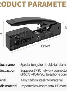 Network Crimping Tool for Cat7 Cat8 Rj45 Cat5 Cat6 Cable Cla