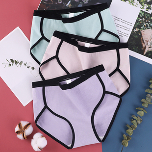 Women Size Patchwork Plus Briefs Lingerie Cotton