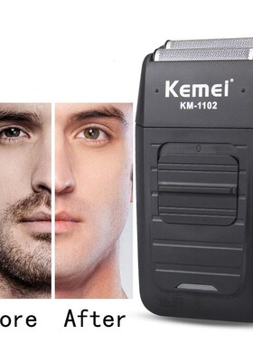 KM-1102 Rechargeable Cordless Shaver for Men Twin Blade Reci