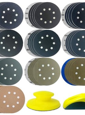 50Pcs 125mm 5 Inch Sander Disc Sanding Discs 60-1000 Grit Si