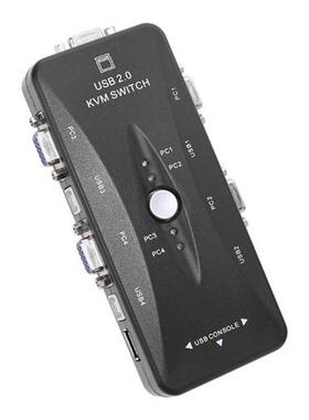 USB2.0 KVM Switch 4 Ports Selector VGA Print Auto Switch Mon