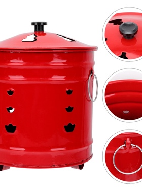 Fire Pit Incinerator Barrel Burn Burning Bonfire Bucket Bin