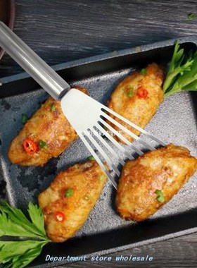 Heat Resistant Fish Grilling Slotted  With Handle Handhold N