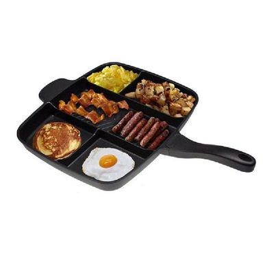 Black Square Baking Pan Five in One Flat Frying Pot
