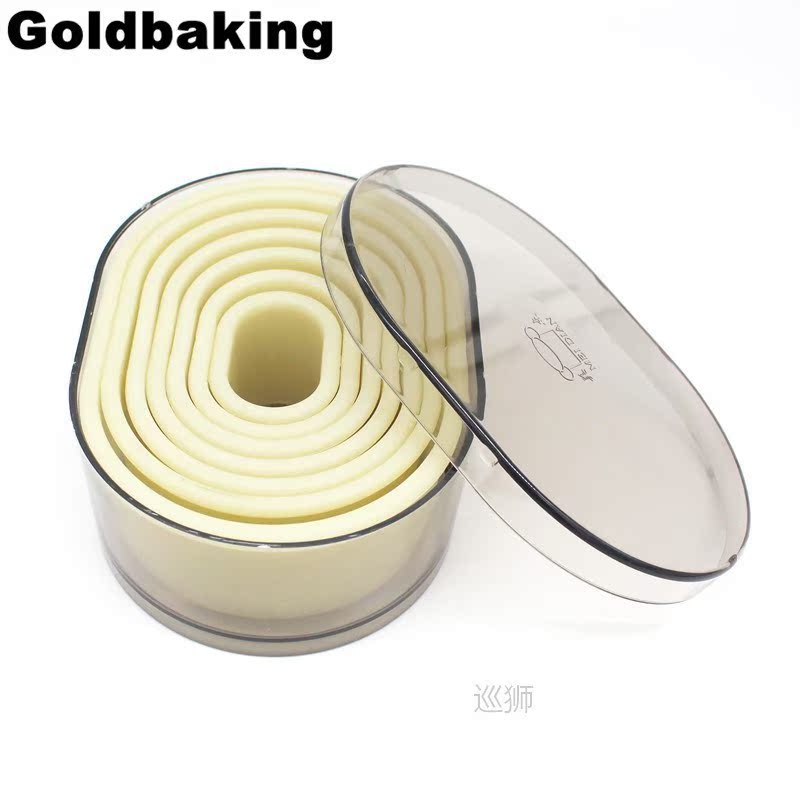 Oval Nylon Cookie Mould Cookie Cutter Set 7 Pieces