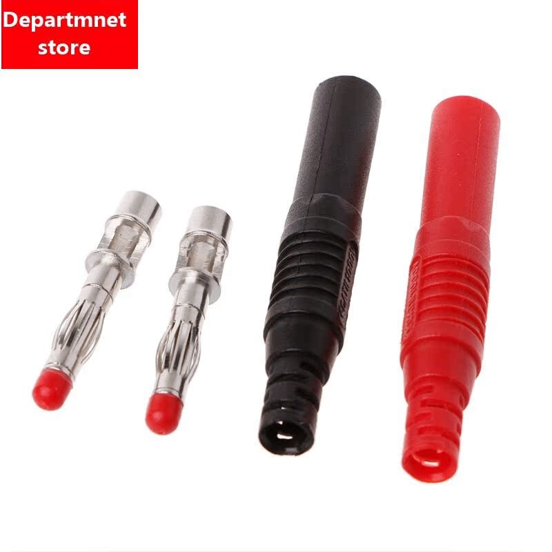 new10 Pcs Straight Insulated Safety 4mm Male Banana Plug Wi