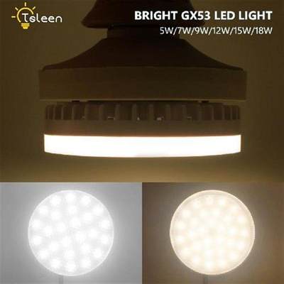 8Pcs LED GX53 Bulbs 5W 7W 9W 12W 15W 18W Downlight Super