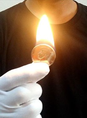 Magic Tricks Magia Fire Coin In The Hand Magie Mentalism