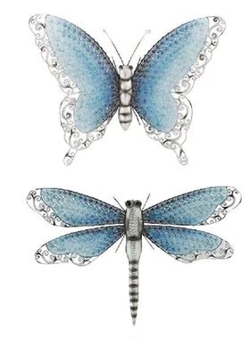 Metal Butterfly Wall Decor Home Dragoy Hanging Art Ornament
