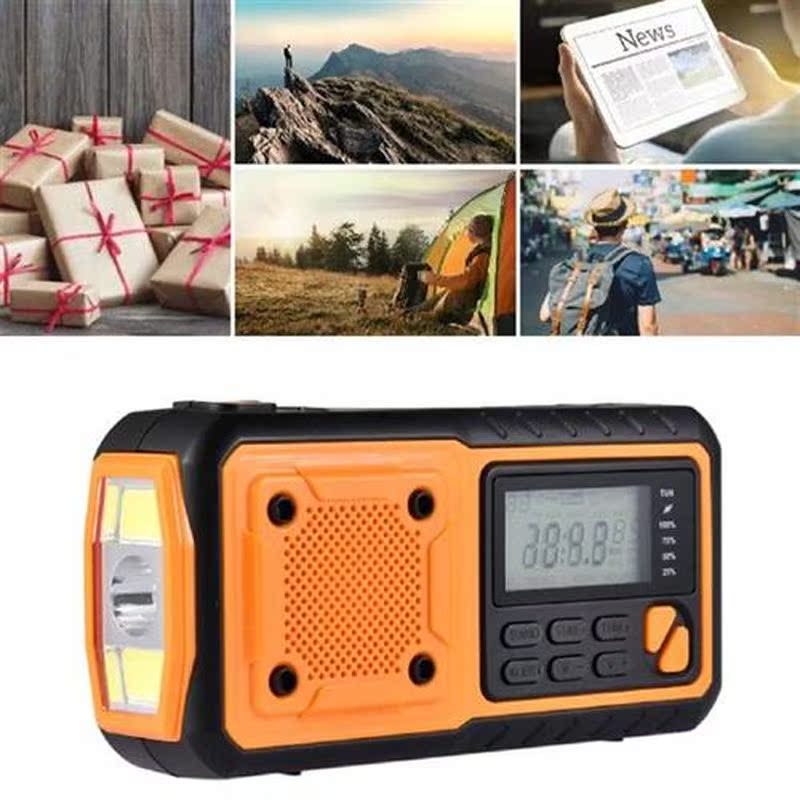 Digital Flashlight Radios 4000mAh Waterproof Portable