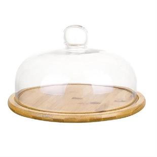 Cake Dome Coverglass Stand Plate Dessert Liddisplay Cheese