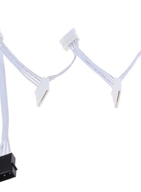 60cm 4-Pin Male 1 to 5  15-Pin Female Hard Drive Power Suppl