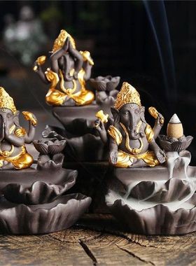 Incense Burner Easy to Carry Classical Creative Backflow