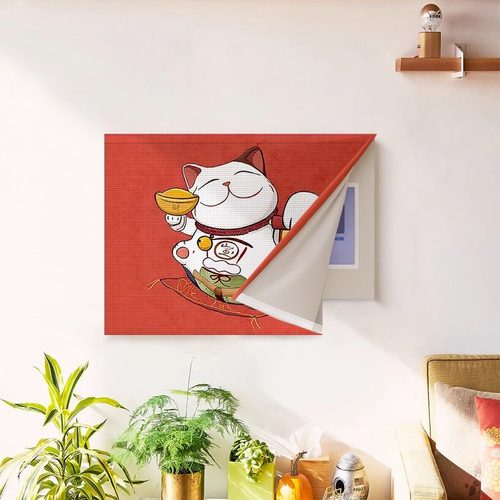 魔术贴电表箱遮丑装饰画客厅遮挡帘挂画布电源开关盒神器配电箱