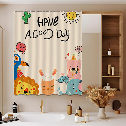 梳妆台镜子遮挡帘免打孔家用化妆镜帘防尘帘盖布卫生间浴室柜帘子