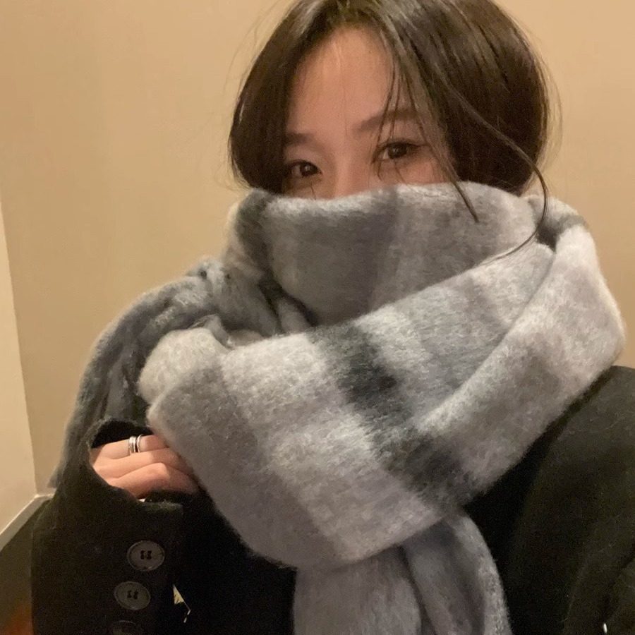 新款围巾加厚女生冬季韩系围脖保暖软糯防寒披肩高级感百搭灰色潮,服饰配件/皮带/帽子/围巾,围巾/丝巾/披肩,淘宝优惠券,粉丝福利购,淘宝优惠卷