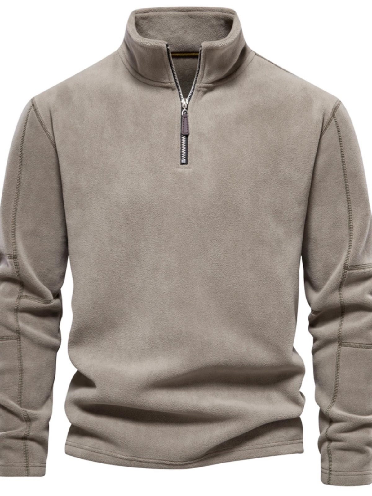 BOZZ BURY~温度风度并存！半拉炼卫衣男士长袖秋冬休闲摇粒绒上衣