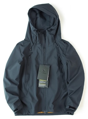 Bozz Bury~轻量天花板！户外连帽夹克男子的春季和秋季松散防风全