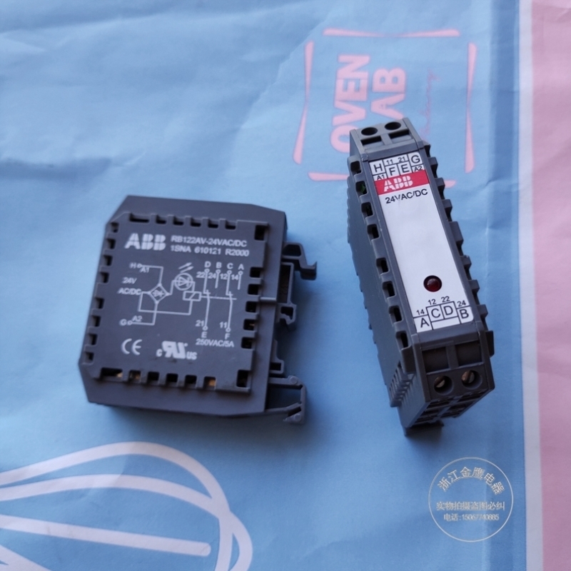 议价进口ABB 端子式继电器 RB122AV-24VAC/DC1SNA610121R2000