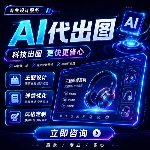 AI/MJ生图代出图PSD源文件