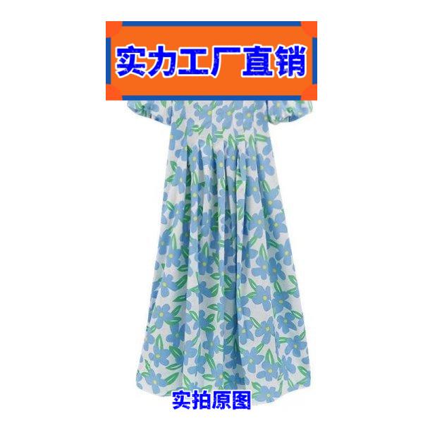 揭阳睡衣带胸垫小清新孕妇装裙子夏天韩版宽松潮妈法式孕妇印花娃