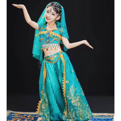 幼乐伴儿童新款印度舞蹈演出服