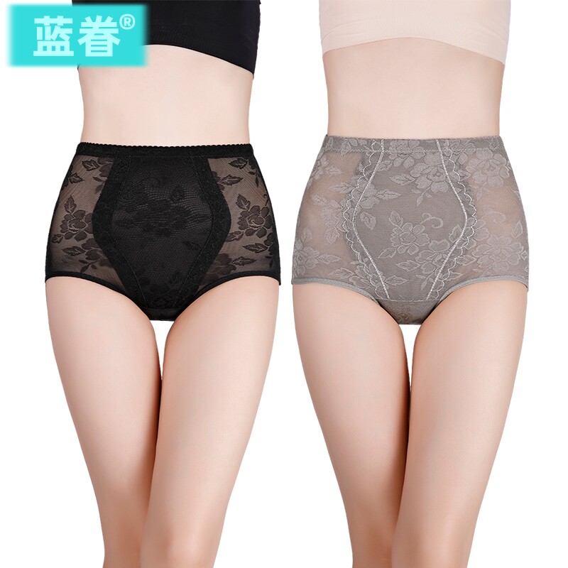 正品牌2条夏季收腹内裤女强力收小肚子薄款瘦身瘦小肚子束腰提臀