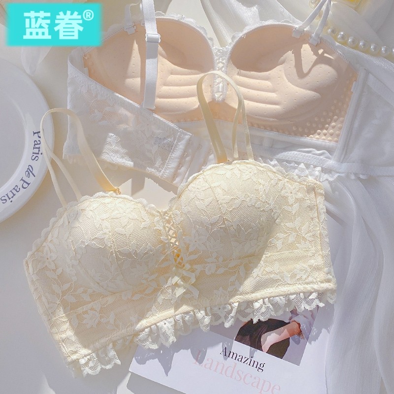 品牌专柜正品内衣内裤套装女士小胸聚拢2025新款性感纯欲蕾丝文胸