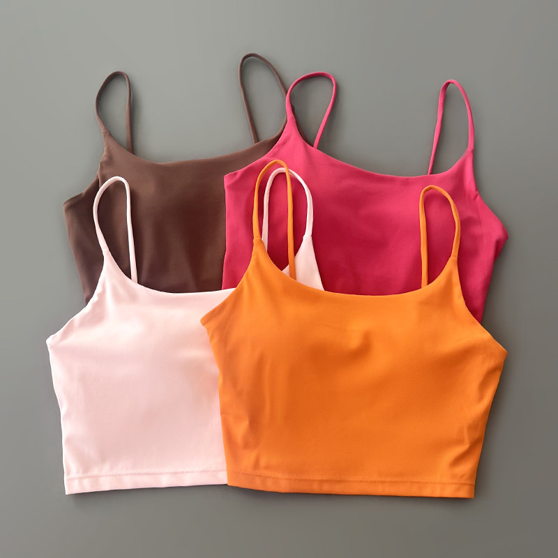 裸感运动背心秋健身上衣外穿吊带内衣女美背瑜伽一体胸垫吊带背心,运动/瑜伽/健身/球迷用品,瑜伽背心,淘宝优惠券,粉丝福利购,淘宝优惠卷