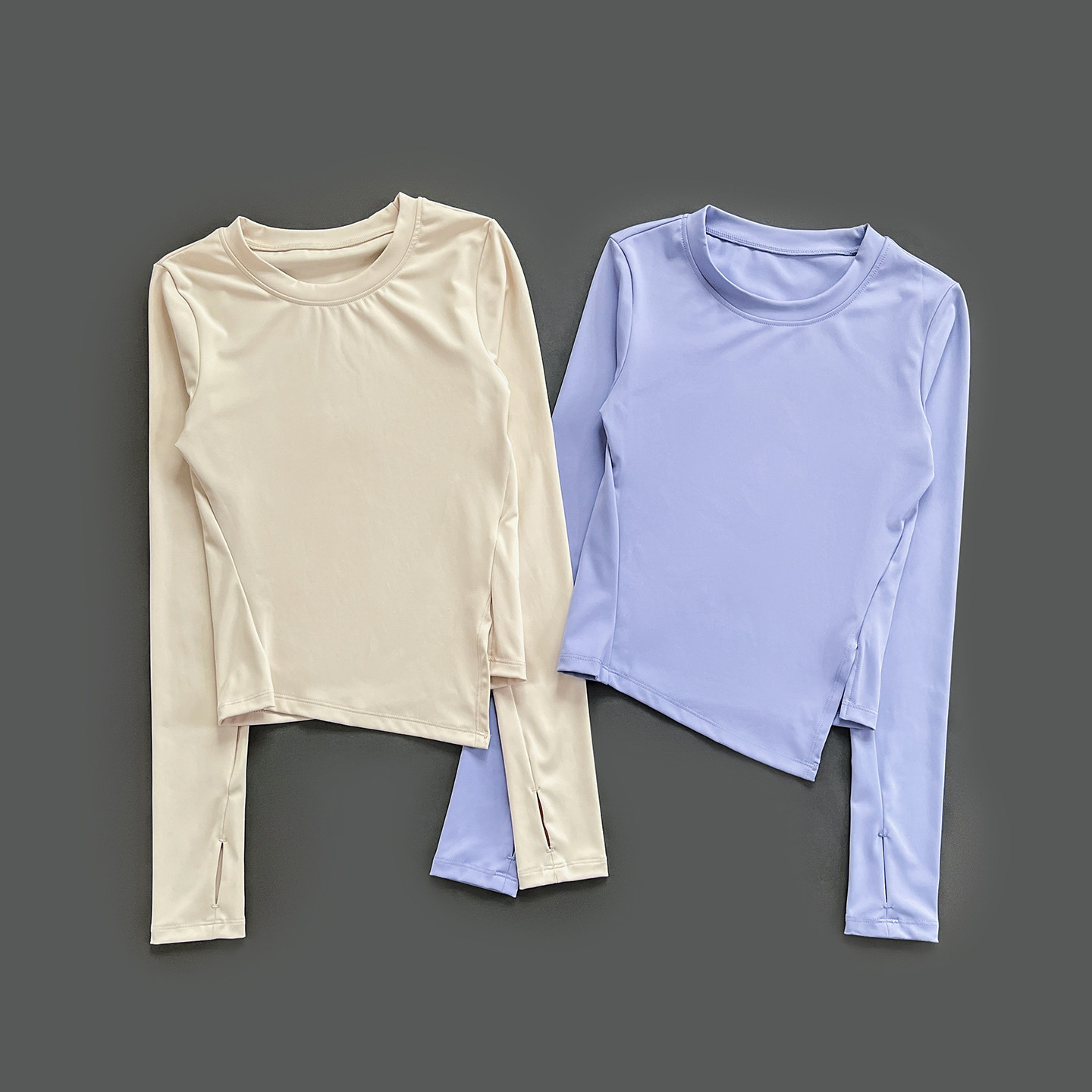 瑜伽服长袖女秋季健身房训练速干上衣时尚宽松显瘦普拉提运动服