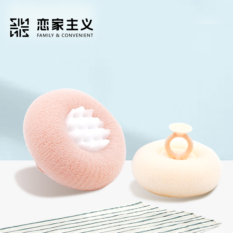 向阳花吸盘沐浴球搓澡神器按摩浴擦搓泥搓背洗澡刷不散浴花搓澡巾