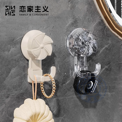 吸盘挂钩无痕免打孔真空强力承重厨房门后卫生间墙面粘钩置物