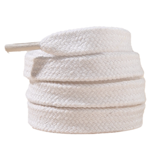 1cm1.2cm1.5cm鞋带宽扁平超宽女款米白色宽鞋带纯棉双层男黑白色