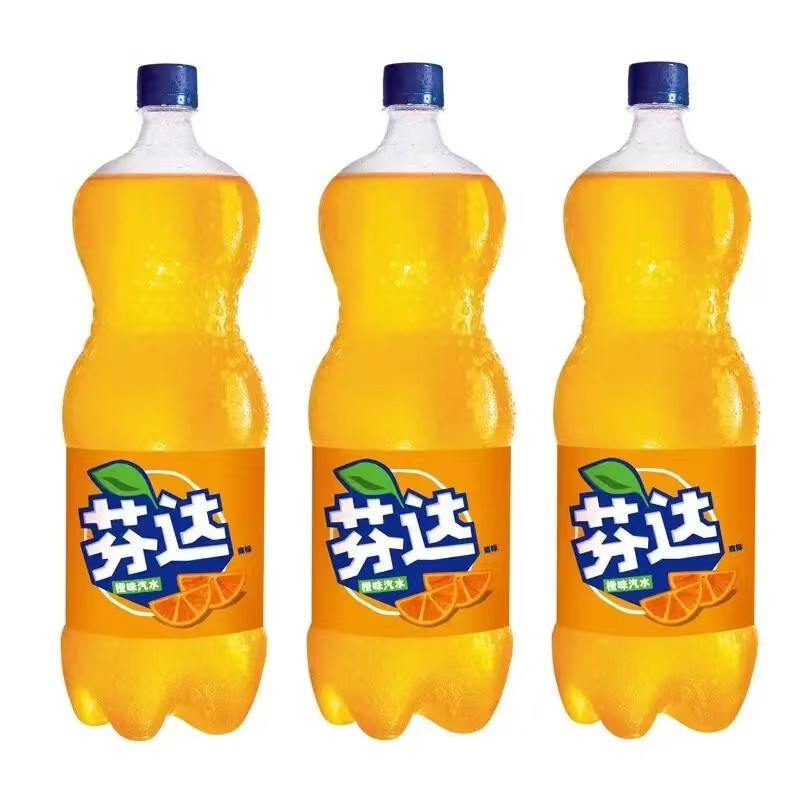 芬达橙味汽水888ml*3大瓶