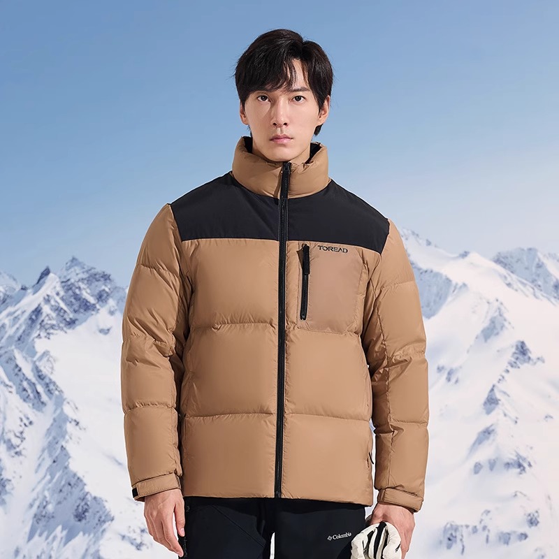 鸭鹅绒羽绒服探路者户外骑行滑雪