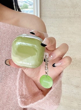 紫色晕眩渐变适用三星buds3pro保护壳Buds FE蓝牙耳机套live/2pro耳机壳小众情侣软壳潮贝壳手链