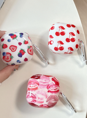 紫色晕眩渐变适用三星buds3保护壳Buds FE蓝牙耳机套live/2pro耳机壳小众情侣软壳潮