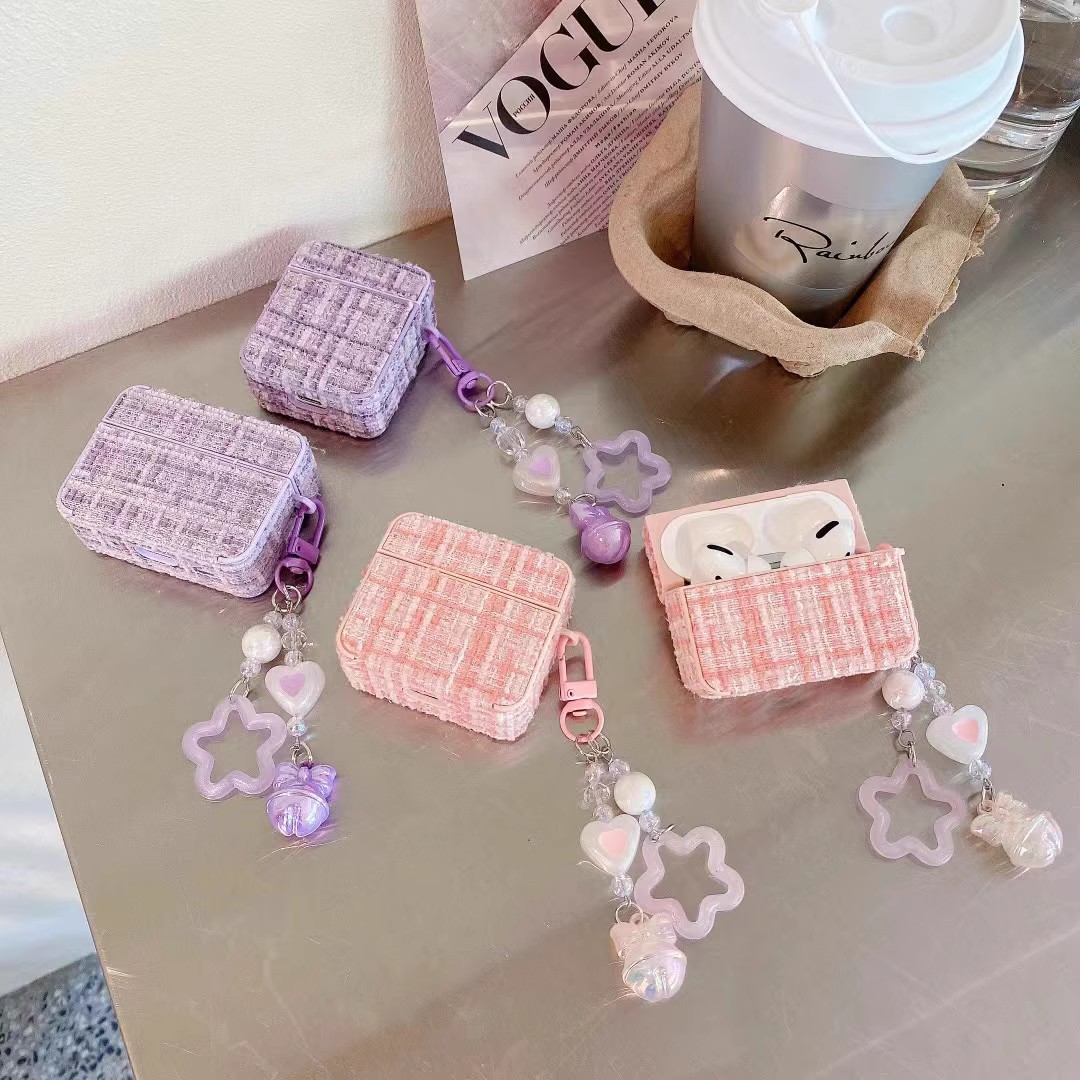 小香风蕾丝布艺适用于苹果airpods pro2代耳机壳airpods3无线蓝牙airpods123代耳机保护套