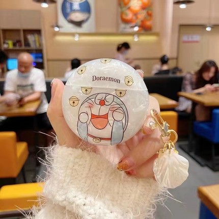 少女心卡通贝壳纹看书猫适用华为freebuds3/4代蓝牙耳机套女手链freebudspro3耳机套se2华为4e/5i贝壳手链