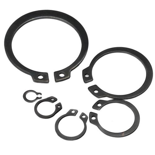 GB894轴卡国标65锰外卡轴用弹性挡圈卡簧卡环圈卡槽卡黄 片5-320