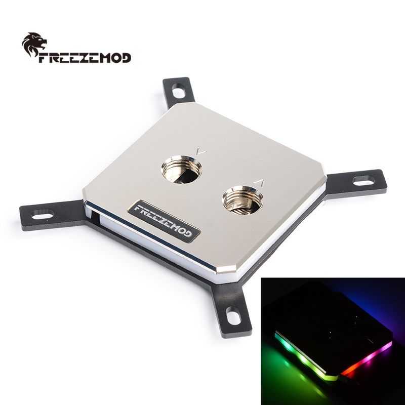 FREEZEMOD电脑CPU水冷头JB3TR全金属60*60上盖幻彩灯效RGB